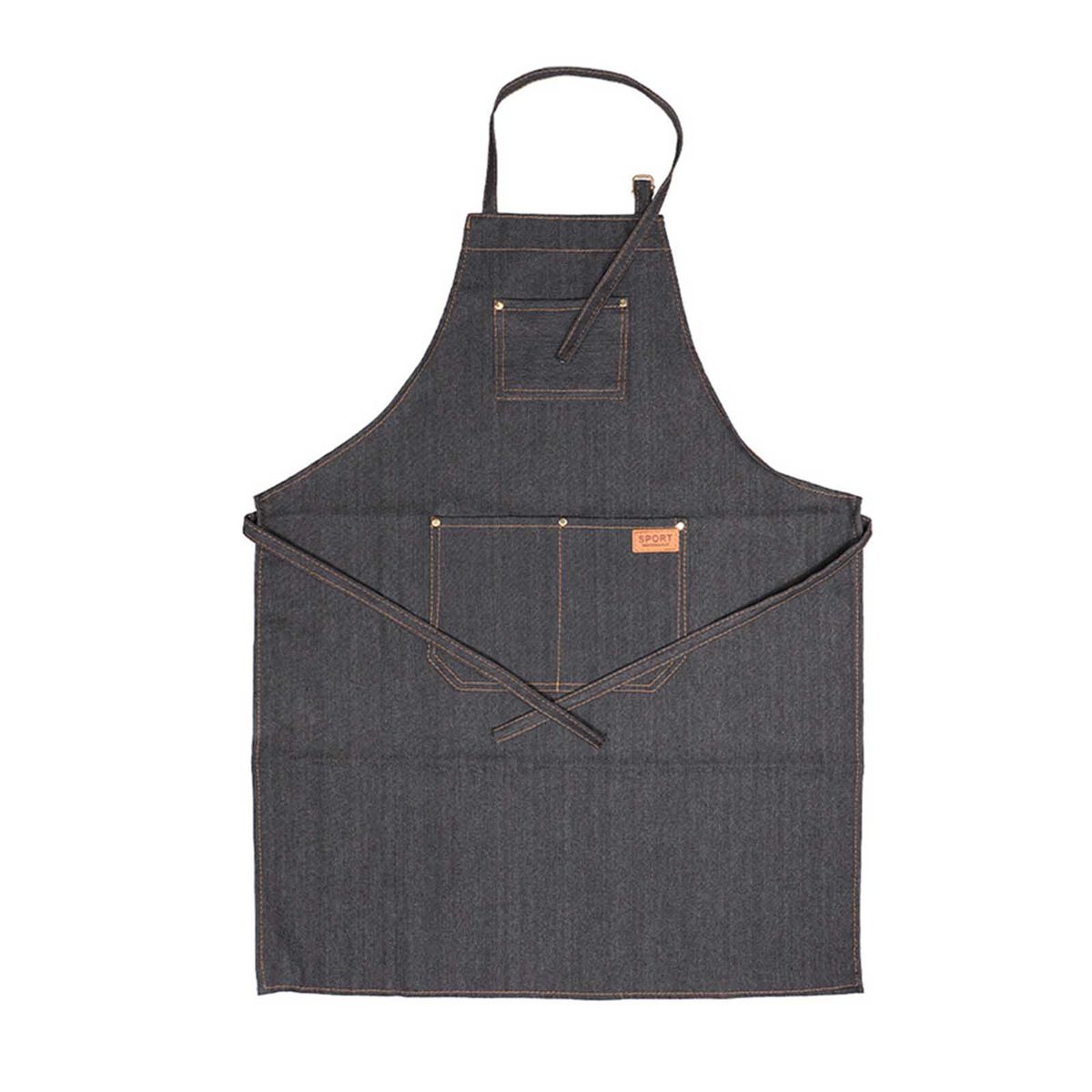 Professional Barber Denim Apron With Pockets Machine