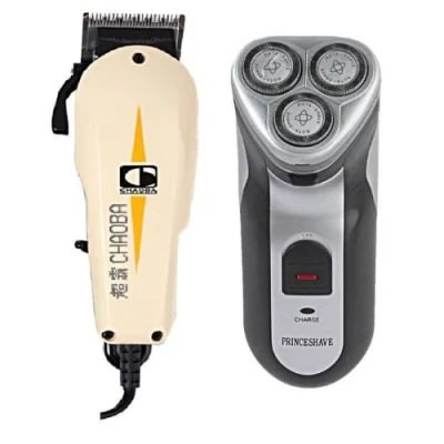 Hair Clipper & Prince Shave Rechargeable Shaver & Smoother