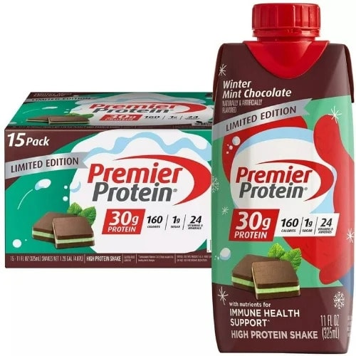 Premier Protein Winter Mint Chocolate - 30g x 15 Bottles