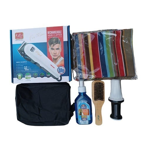 Rechargeable Clipper Set And Barbing Kits - 6 In 1