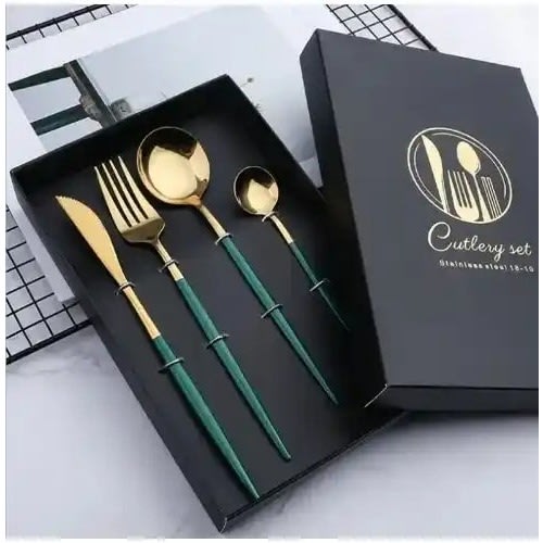 Nordic Tableware Cutlery Set - 4pcs - Gold