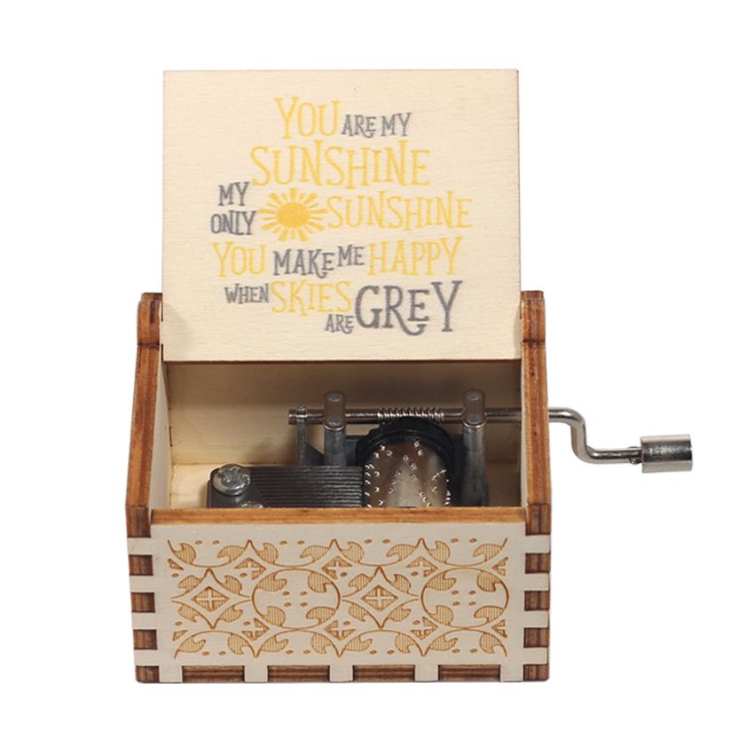 Captain Jack Sparrow Music Box Wooden Hand Cranked Music Box Zelda Theme Song-you Are My Sunshine