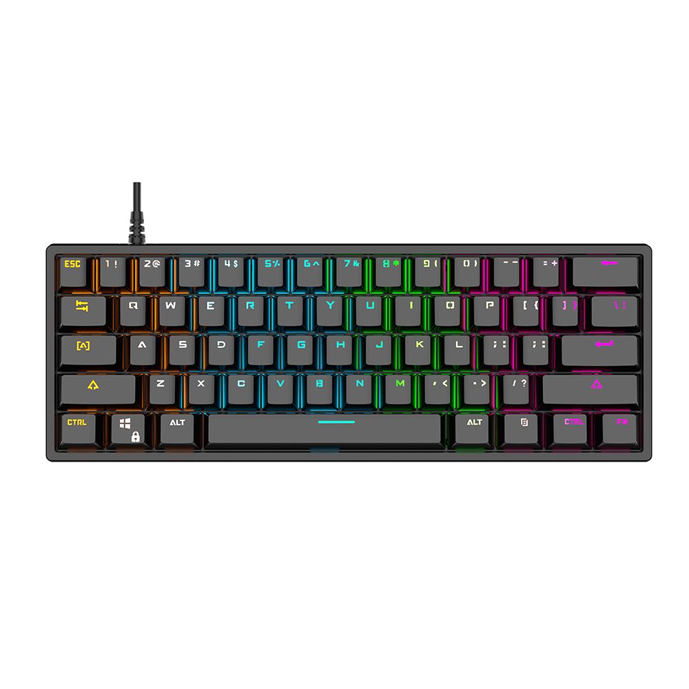 G101 61 Keys Wired Mechanical Keyboard RGB Backlight