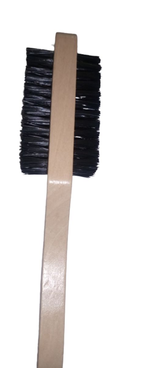 Gents Mens Wooden Natural Beard Brush With Handle(1pc