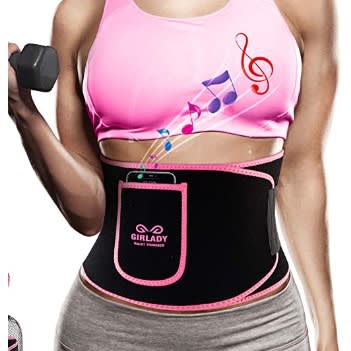 Waist Trimmer For Women And Men - Sauna Ab Belt With Comfortable Phone Pocket