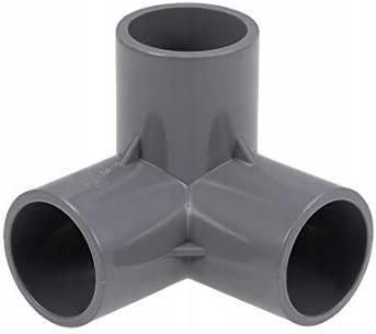 10pcs 3 Way Elbow PVC Pipe Fitting Furniture Grade 25mm Size Tee Corner Fittings