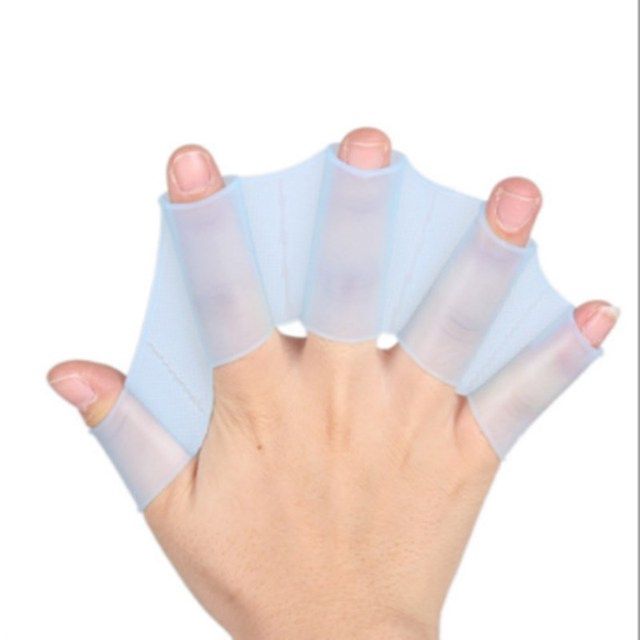 1 Pair Of High Quality Silicone Gloves Swimming Palm Frog