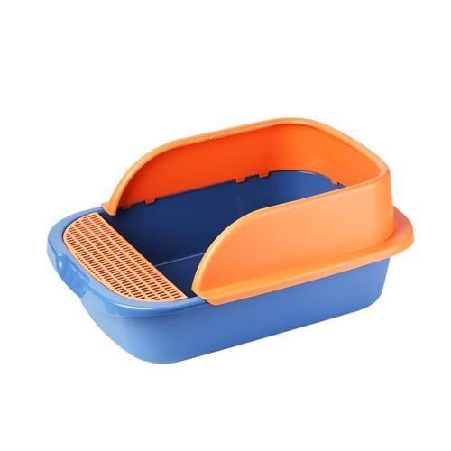 Pet Cat Litter Box Large Cat Toilet Clamshell Type Splash Proof Bedpan Fully Enclosed Cat Litter Box Pet Cat Cleaning Supplies