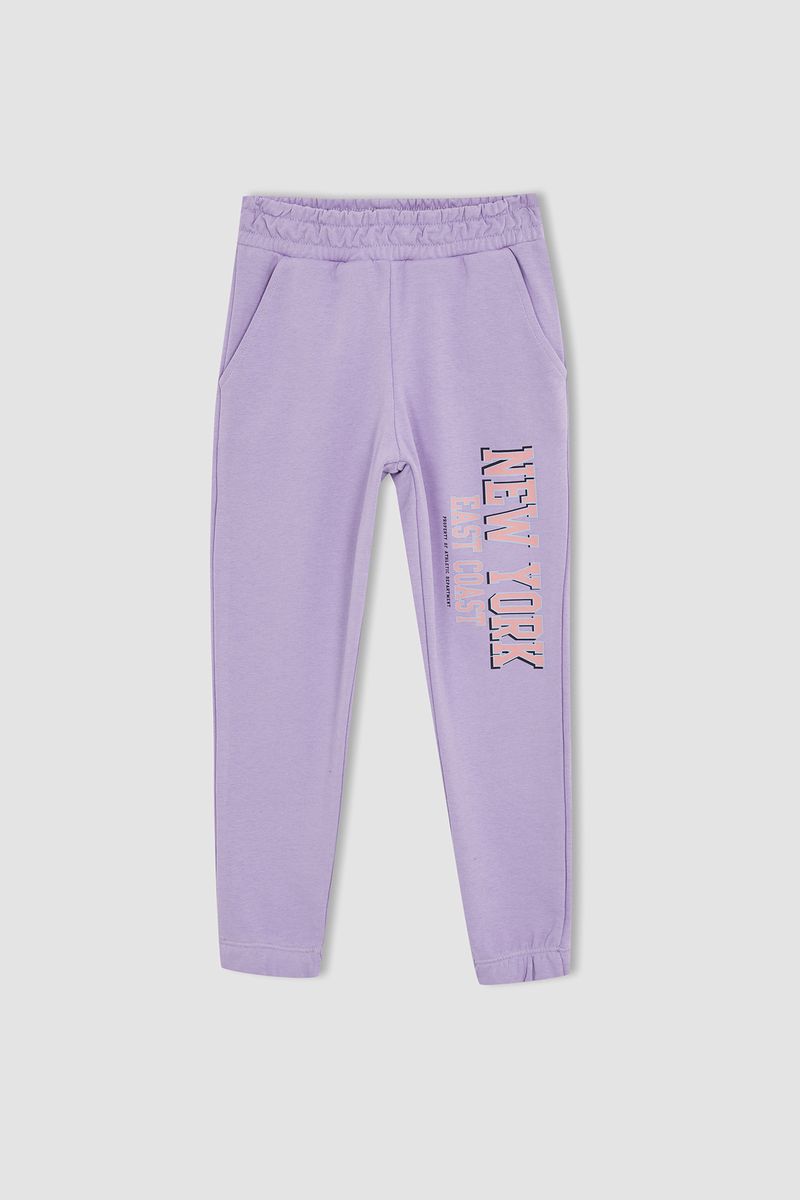 Girl - Regular Fit Knitted Bottom Trousers - Purple