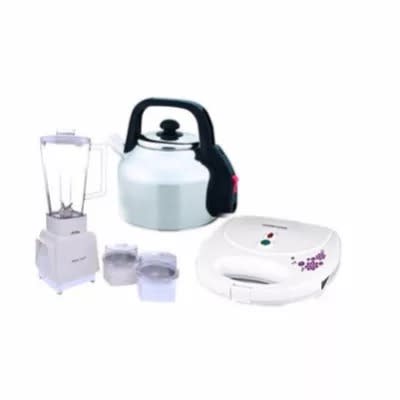 Electric Blender - Bl142, 5.2l Kettle & 2-slice Sandwich Maker Bundle