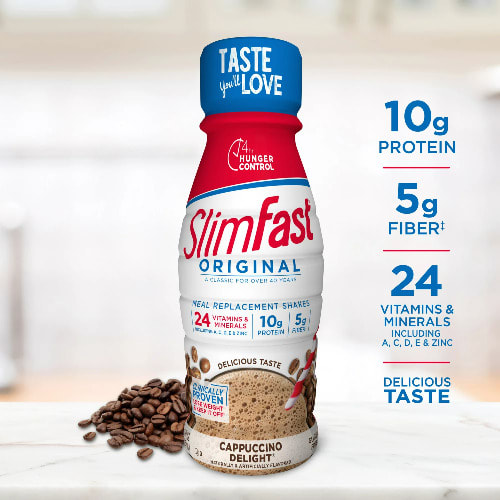 Slimfast Advanced Energy Caramel Latte High Protein - 20g- 15pack