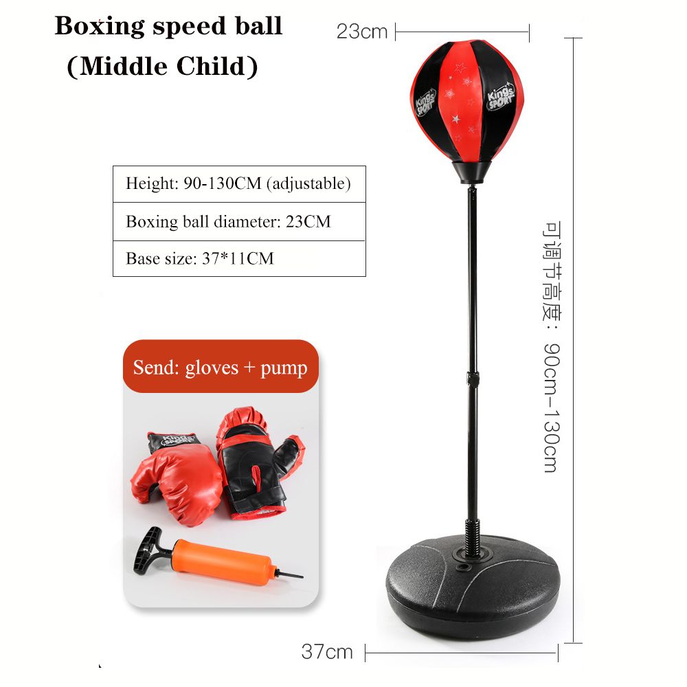 Children's Boxing Punching Bag Gloves Tumbler Vertical Training Equipment Household Punching Bag 6-10 Years Old Boy Toy Gift