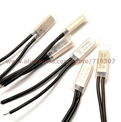 PHISCALE 30pcs KSD9700 5A 250V 105C Degree Normal Closed