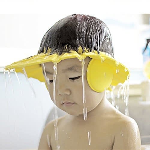 Adjustable Shower Caps With Ear Cover - Yellow