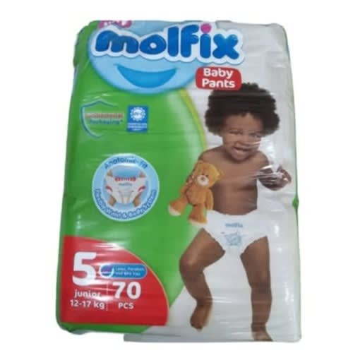Molfix Baby Pant Diaper - Size 5- Counts 70