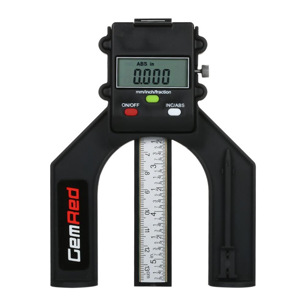 GemRed Digital Depth Gauge Depthometer Depth Indicator Height Gauge