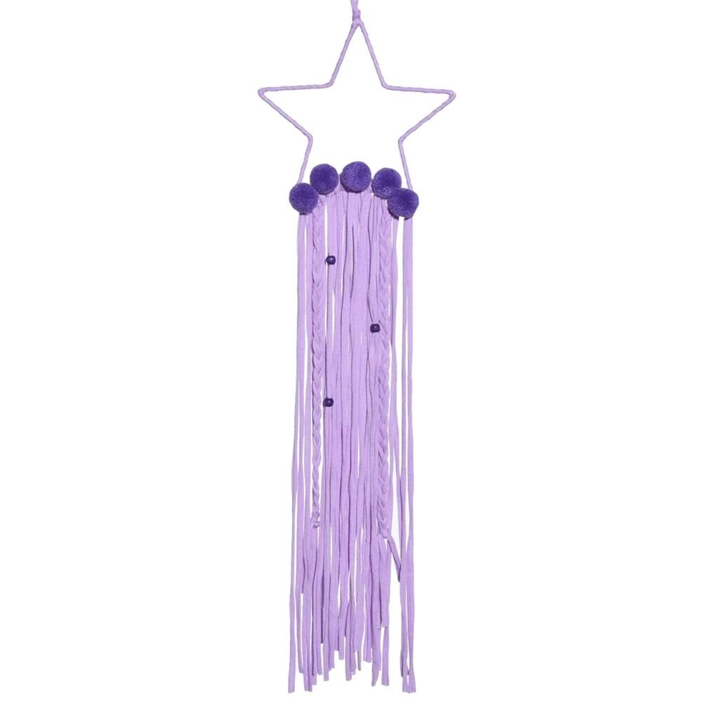 -Pointed Star Wall Hanging Decor Hair Bows Storage Belt -1