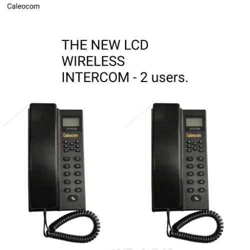 Wireless Intercom With Display Lcd - 2 Set