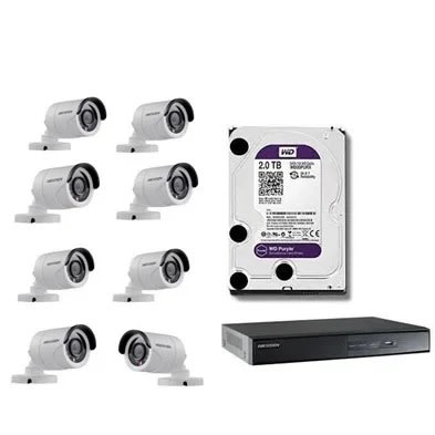 8-channel Turbo Hd Dvr 1080p + Hd 1080p Ir Bullet Camera - 3.6mm + HDD Sata Hard Drive