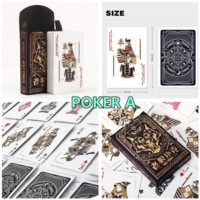 New 1 Deck Poker Creative Playing Cards Plastic Paper Board