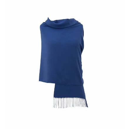 Silky Soft Plain Pashmina - Cobalt Blue
