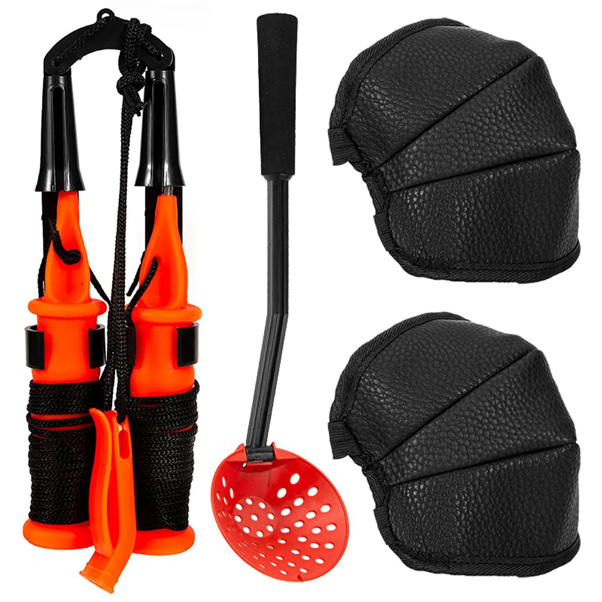 Ice Fishing Equipment Set Ice Fishing Spoon Ice Picks Knee Pads Combination