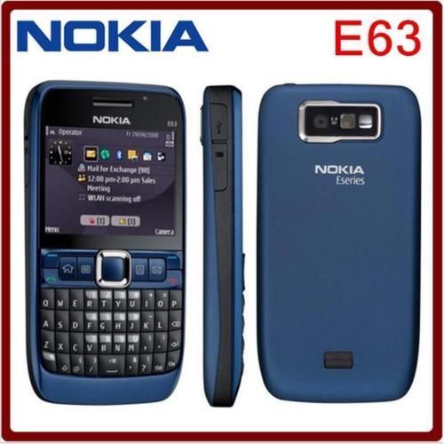 E63 Black Symbian OS Phone With Qwerty Keyboard Backlit