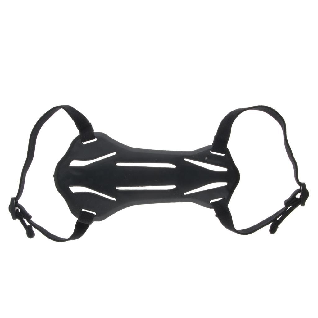Hunting Archery Arrow 2 Straps Shooting Target Archery Arm Guard Black