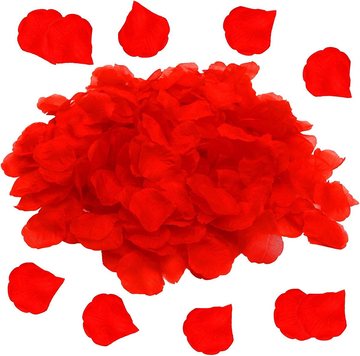 Faux Colorful Red Rose Petals For Proposals & Events 100pcs