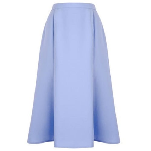 Satin Back Crepe Skirt