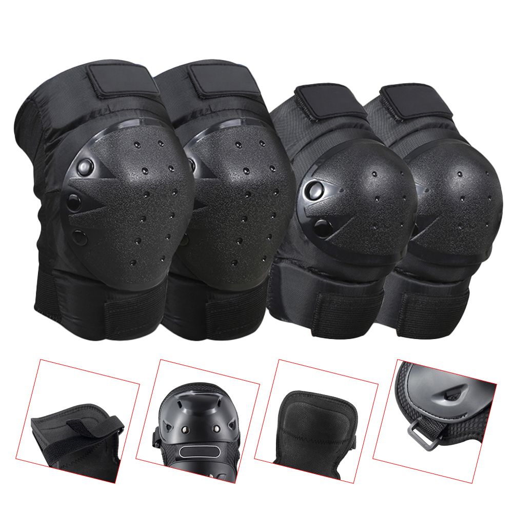 Cycling Knee Brace And Elbow - Knee Protector Gear - 2 Pairs