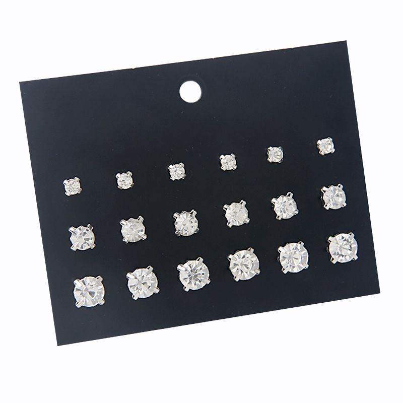 9 In 1 Studs Earrings- Silver