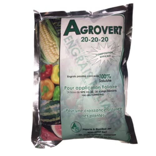Agrovert Foliar Fertilizer Npk -  20 20 20  - 1kg