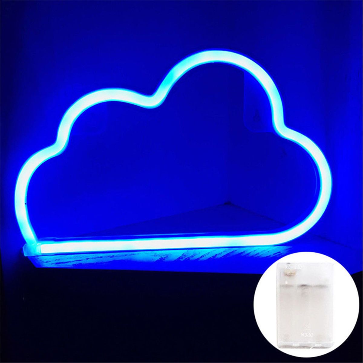 Cloud Design LED Neon Sign Night Light Plastic Wall Lamp
