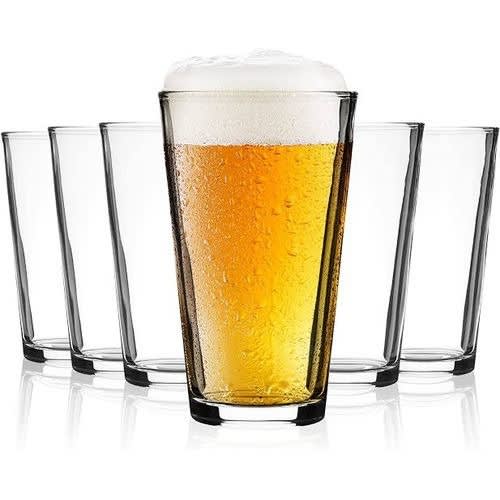 Water and Beer Glass Cup 6 Pieces