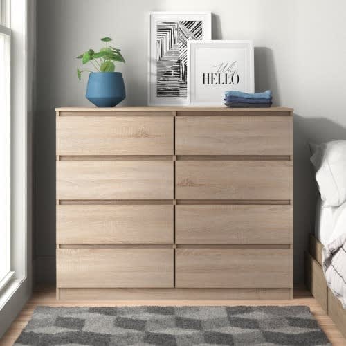 J Best Mac 8 Chest Drawers - Oak
