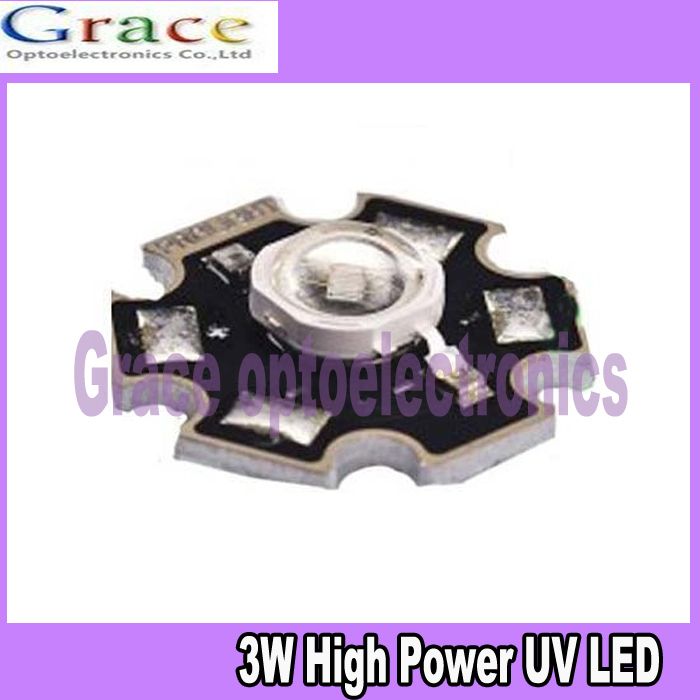 20pcs 3W UV Ultraviolet 390-410nm High Power LED 3watt