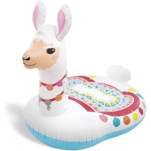 Float Mat, Cute Lama Ride On, 53.1 X 37.0 X 44.1 Inches (135 X 94 X 112 Cm)