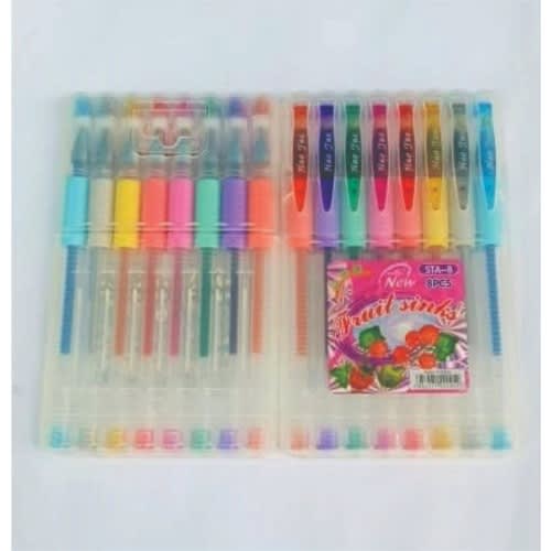 Fruity Sinks Glitter Pen -  8pcs