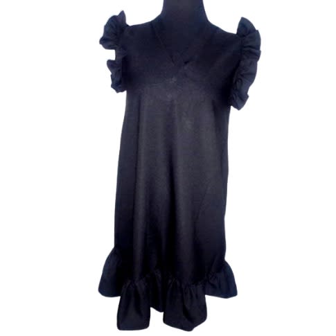 Ladies A line Dress - Black