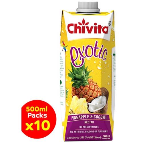 Exotic Pineapple & Coconut Nectar - 500ml &times; 10 Pieces