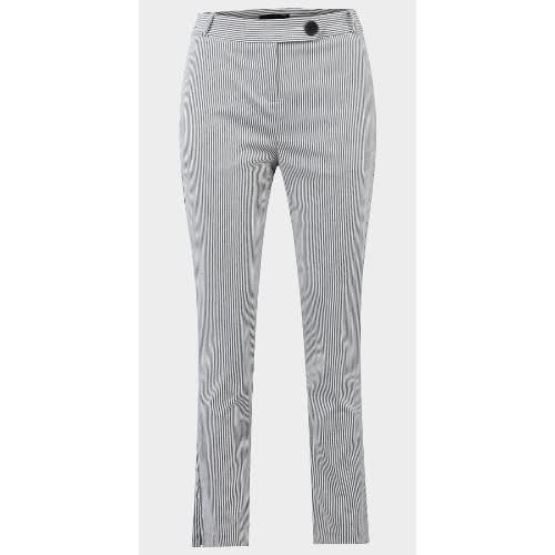 Ladies Plus Size Stripe Trousers