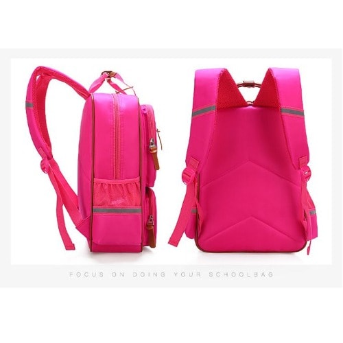Unisex Breatheable Lightweight Children Waterproof School Backpack - Pink