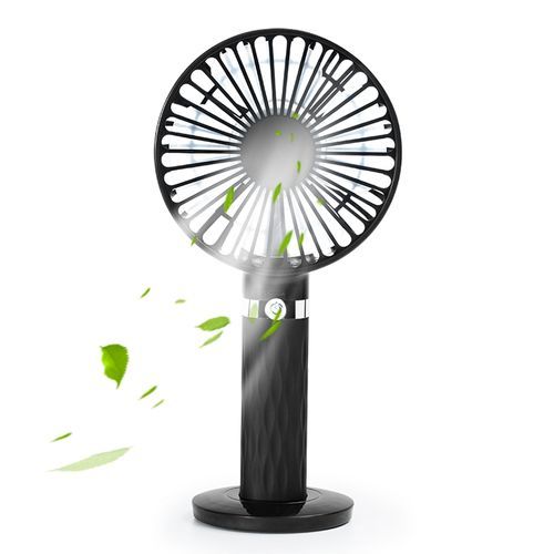 S8 Portable Mute Handheld Desktop Electric Fan(Black)