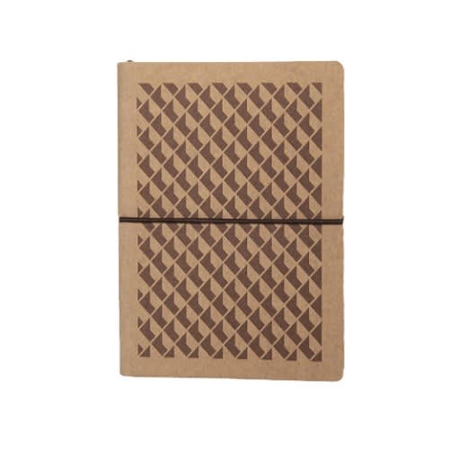 Ecofriendly A6 Lined Notebook - Carton Brown