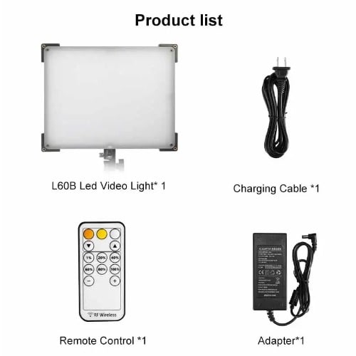 Sutefoto Led Light L60 B With Strong Stand