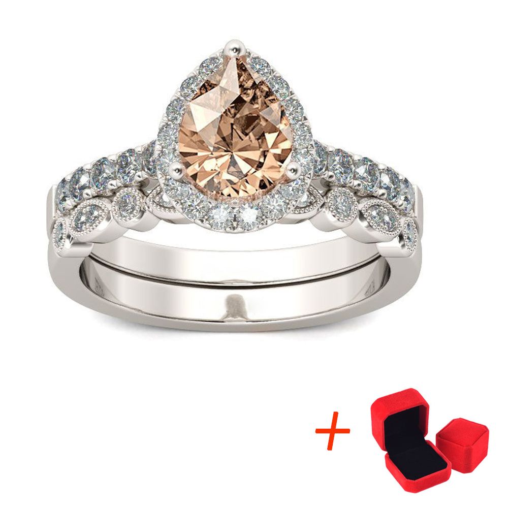 Diamond Ring Couple Wedding Ring  Sliver