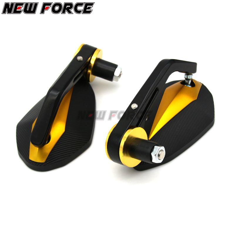 1 Pair 7 8" 22 Mm Round Aluminum Rear View Mirror Handle