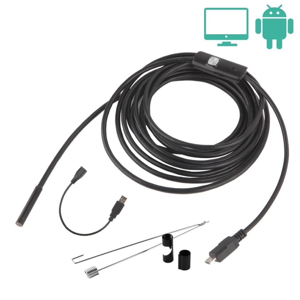 1M/1.5M/2M/3.5M/5M Waterproof Mini Camera USB Endoscope Portable Universal Inspection Borescope Camera for Android Mobile Phone