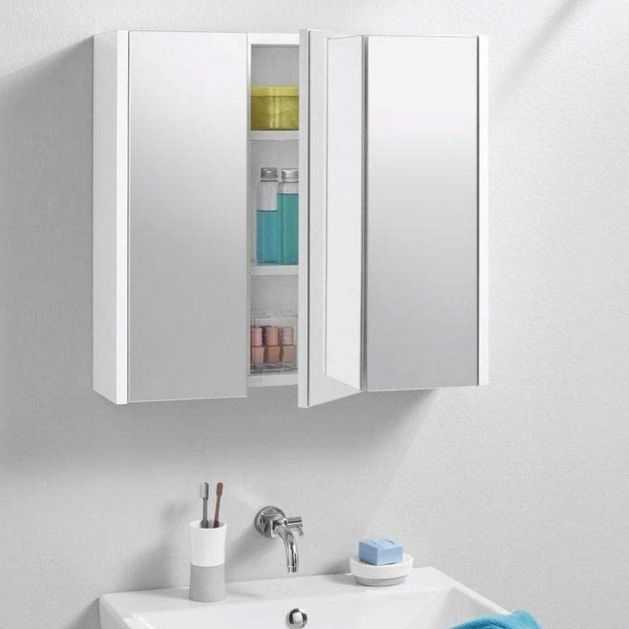 Mirror Cabinet 65 X 60 X 17cm, Made In Gemany With 3 Doors